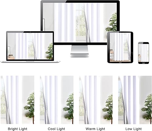 Miniatura 9 de XWZO Cortinas 100% opacas con alzapaños, paneles de ventana completamente sombreados de doble capa, cortinas forradas con aislamiento térmico y