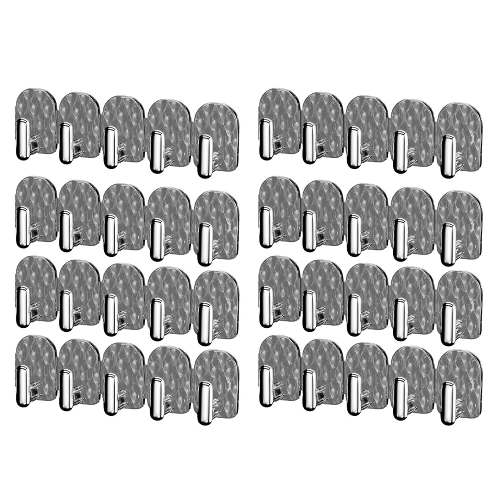Piceioep of 8 Drillless Adhesive Hooks Offering Quick Installation, Waterproof Materials Suitable for Wet Environment, Efficient Space Utilization in Homes Decors Jewelry Hooks