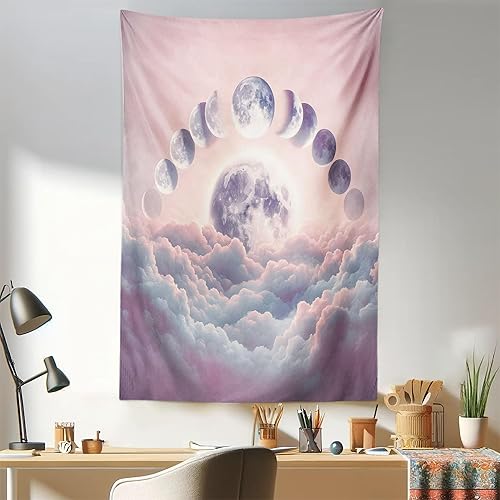 Miniatura 24 de Ambesonne Tapiz hawaiano, Costa Na Pali en la isla de Kauai en Hawái, día soleado, horizonte de montaña, colgante de pared para dormitorio, sala