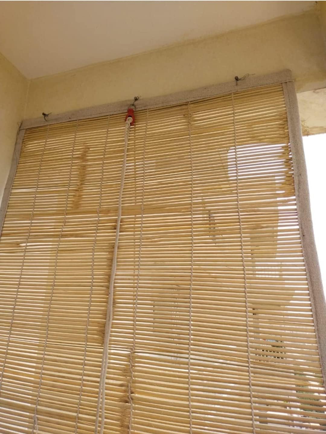 Natural Bamboo Multipurpose Outdoor Blinds for Rain, Sun, Dust and Cold Protection | Easy Installation Bamboo Pulley (3x5 sq ft)-image-31