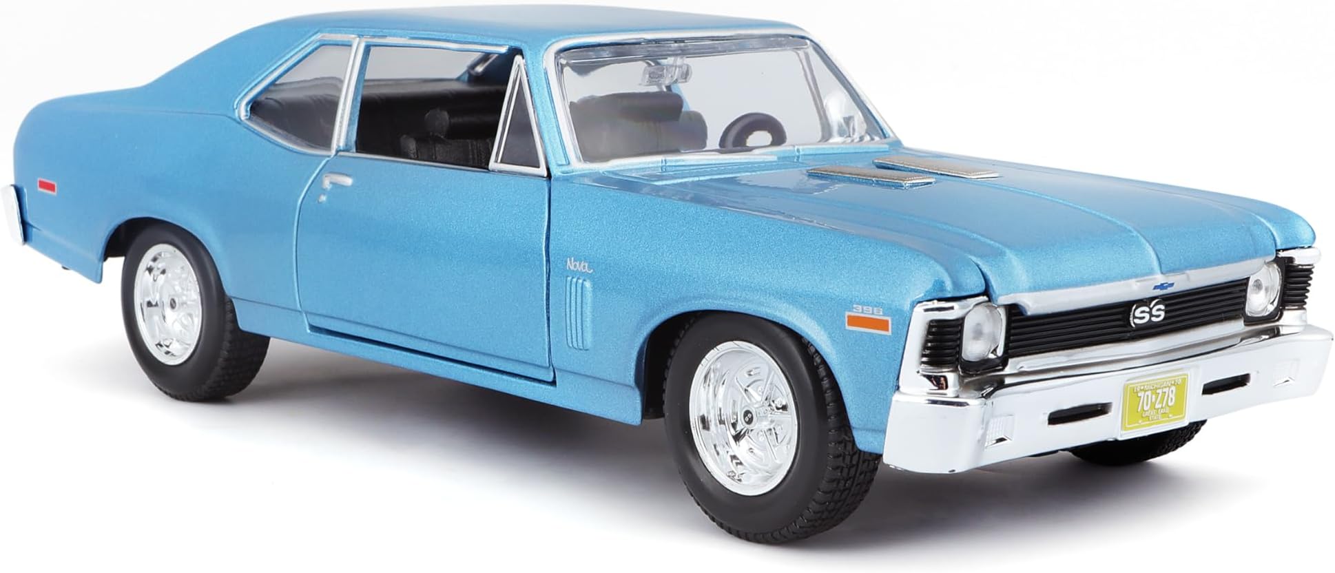 Maisto1:24 Chevrolet nova 1970 - Met Blue