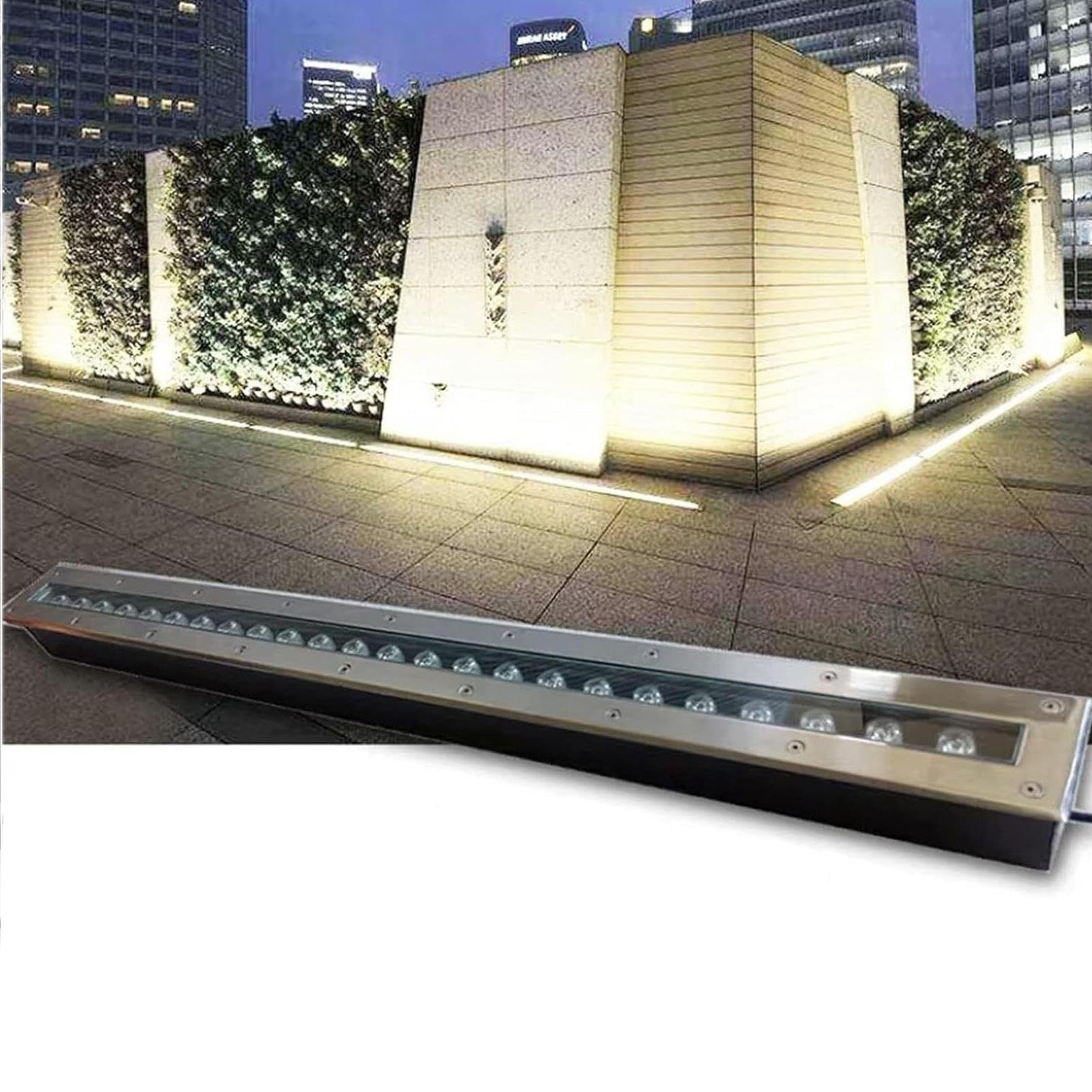 Focos Suelo Led Exterior - Empotrable Al Aire Libre Focos, Foco LED Resistente Al Agua IP66, AC220V Bañador De Pared De Escalera LED Empotrado Para Exteriores(Green,9W)