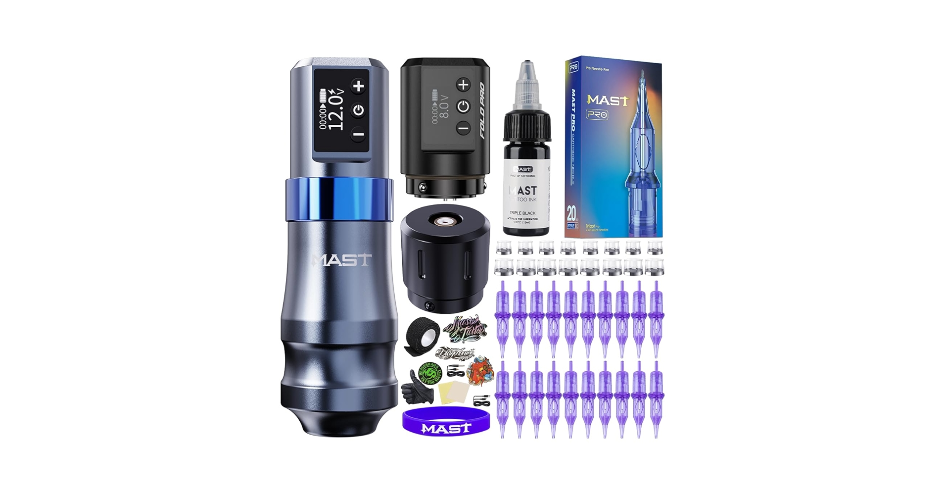 Amazon.com: Mast Mini Tattoo Pen Kit - Cordless Corded Tattoo Gun