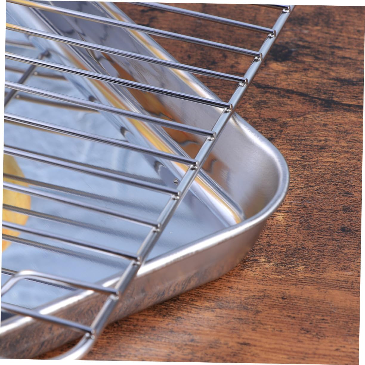 Zerodeko 2 piezas Bandeja para Hornear y Rejilla de Enfriamiento de Acero Inoxidable Bandeja Reforzada sin para Pasteles Galletas y Tartas Resistente y Fácil de Limpiar para Hogar y