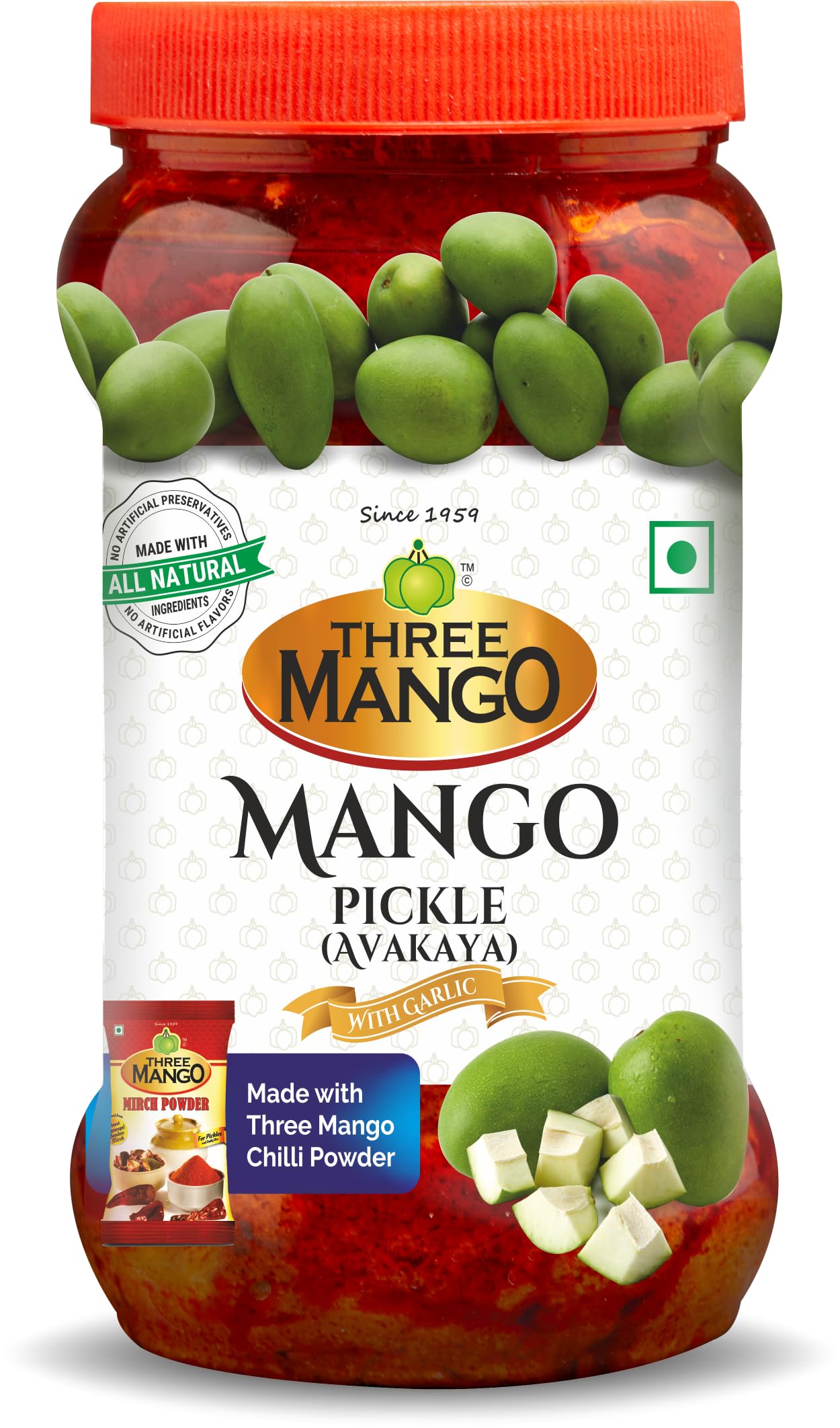 Three Mango Avakay Pickle (Achaar) | Rich In Flavour | No Added Colours | Natural And Authentic (1 Kg) (B0CZXNHNJK) Amazon Price History, Amazon Price Tracker