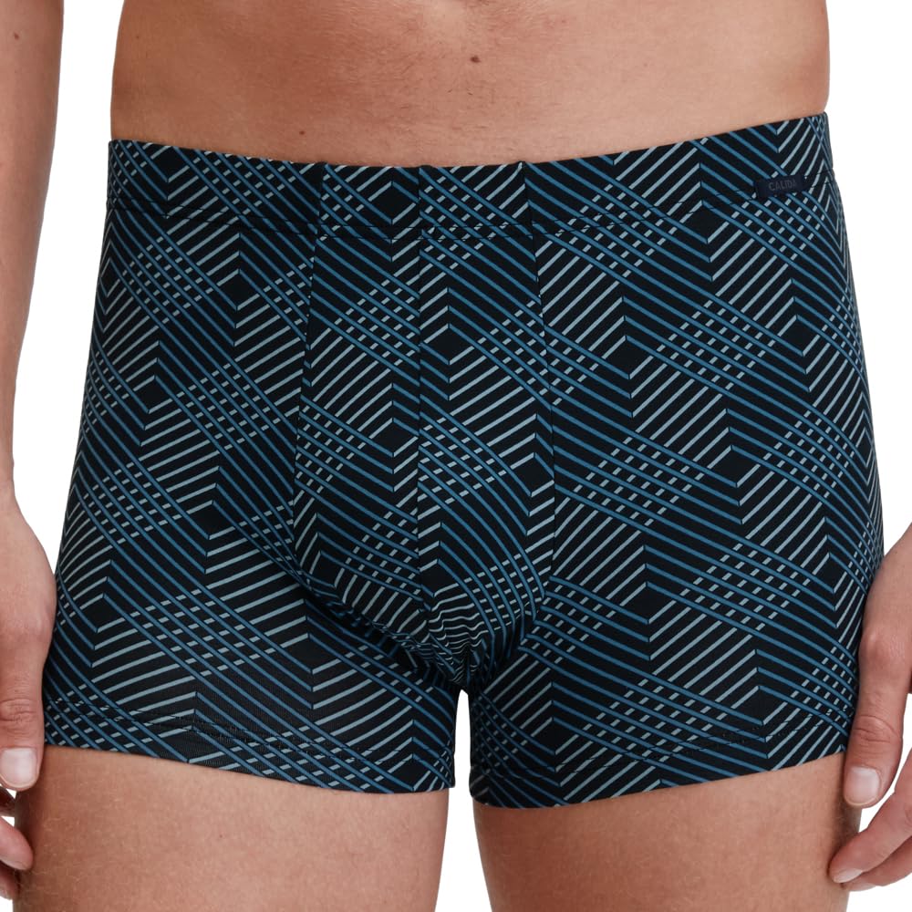 CALIDA Grafic Cotton Boxershorts Herren, aus 100% Supima-Baumwolle, mit stoffüberzogenem Gummibund
