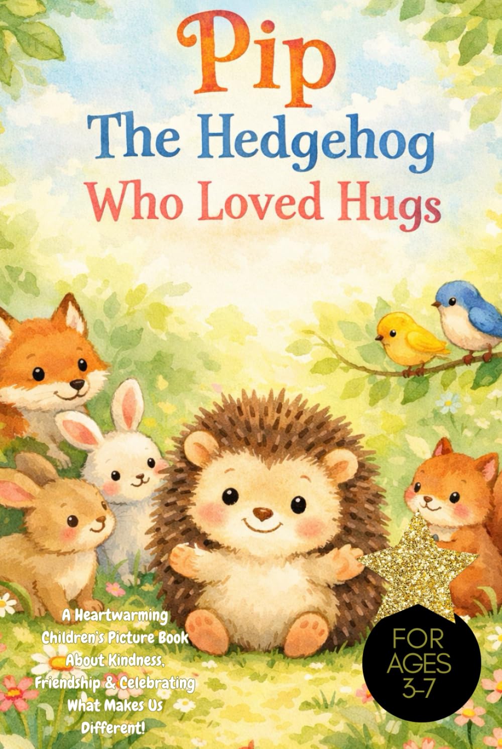Pip The Hedgehog Who Loved Hugs: A Heartwarming Children’s Picture Book About Kindness, Friendship & Celebrating What Makes Us Different! Ages 3-7, kind, confidence, compassion, hedgehog lover gif