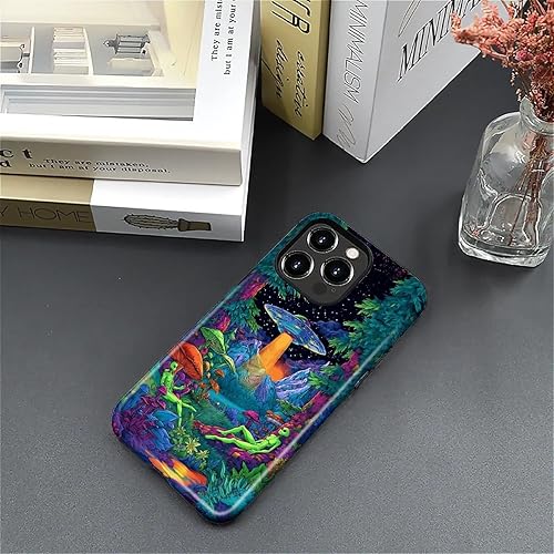 Miniatura 803 de Funda para iPhone 11 Pro Funda, Diseño de Patrón de Mosaico de Vidrio en Tono Verde - Protección Dual Híbrida Silicona + PC Duro Resistente a Golpes