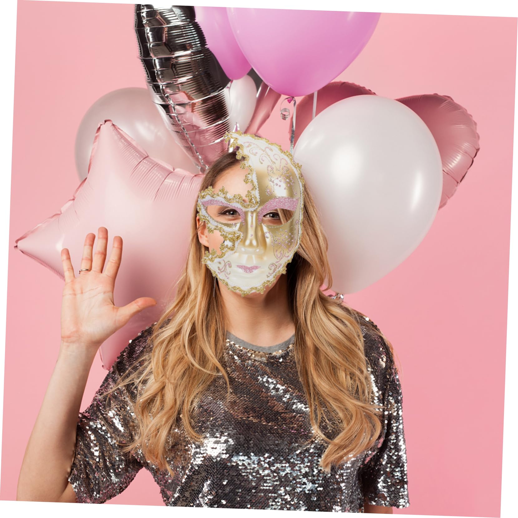 SOIMISS 3stücke Masquerade Stick Halbseitige Augenmaske Für Und Cosplay Handheld-dekoration Für Partys Und Hochzeiten Für Und Besondere Anlässe