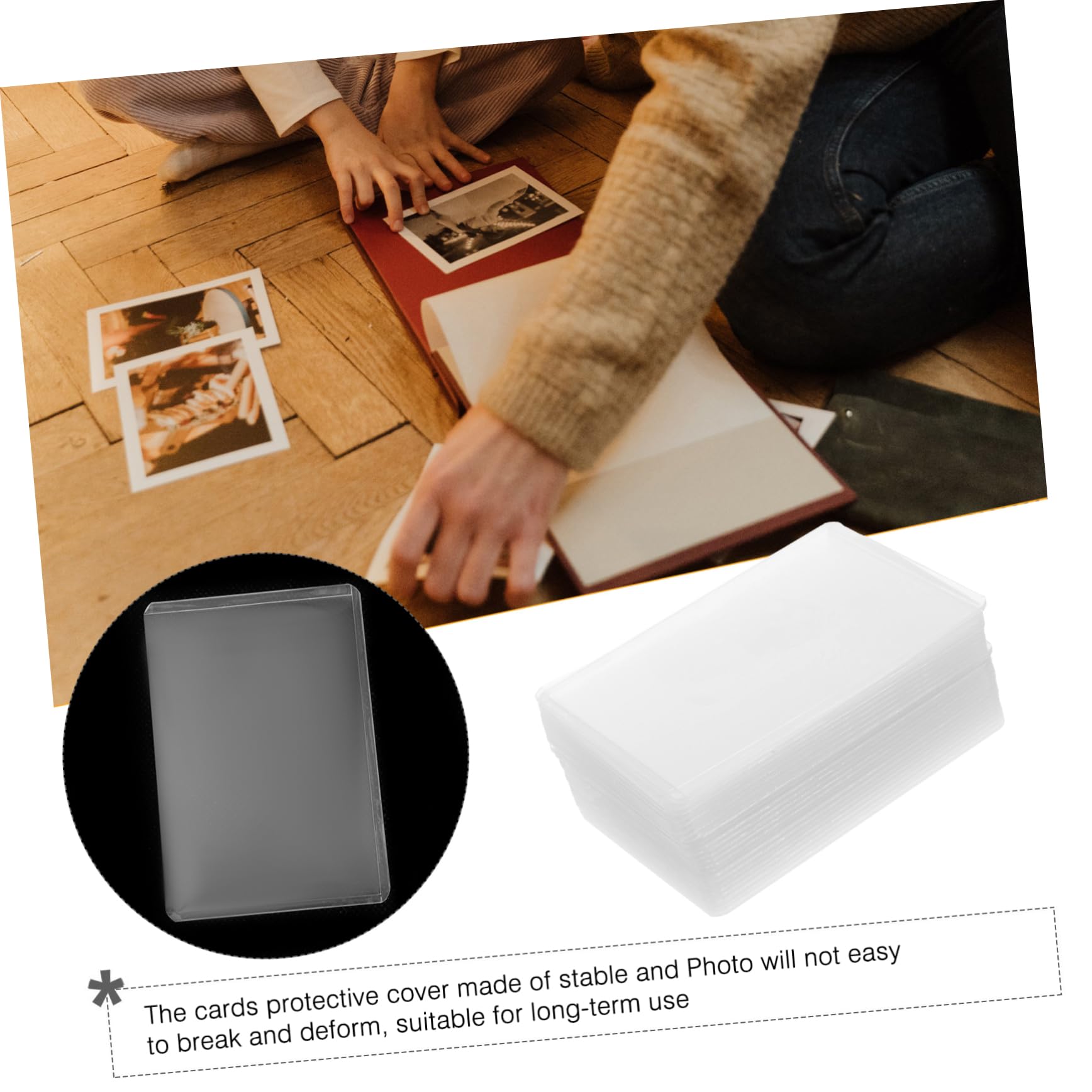 SHINEOFI 5 Set Custodia Protettiva Per Delle Celebrità Bustine Trasparenti Carte Custodie Trasparenti Per Carte Copertina Delle ie Per Collezionabili 20 Pezzi * 5