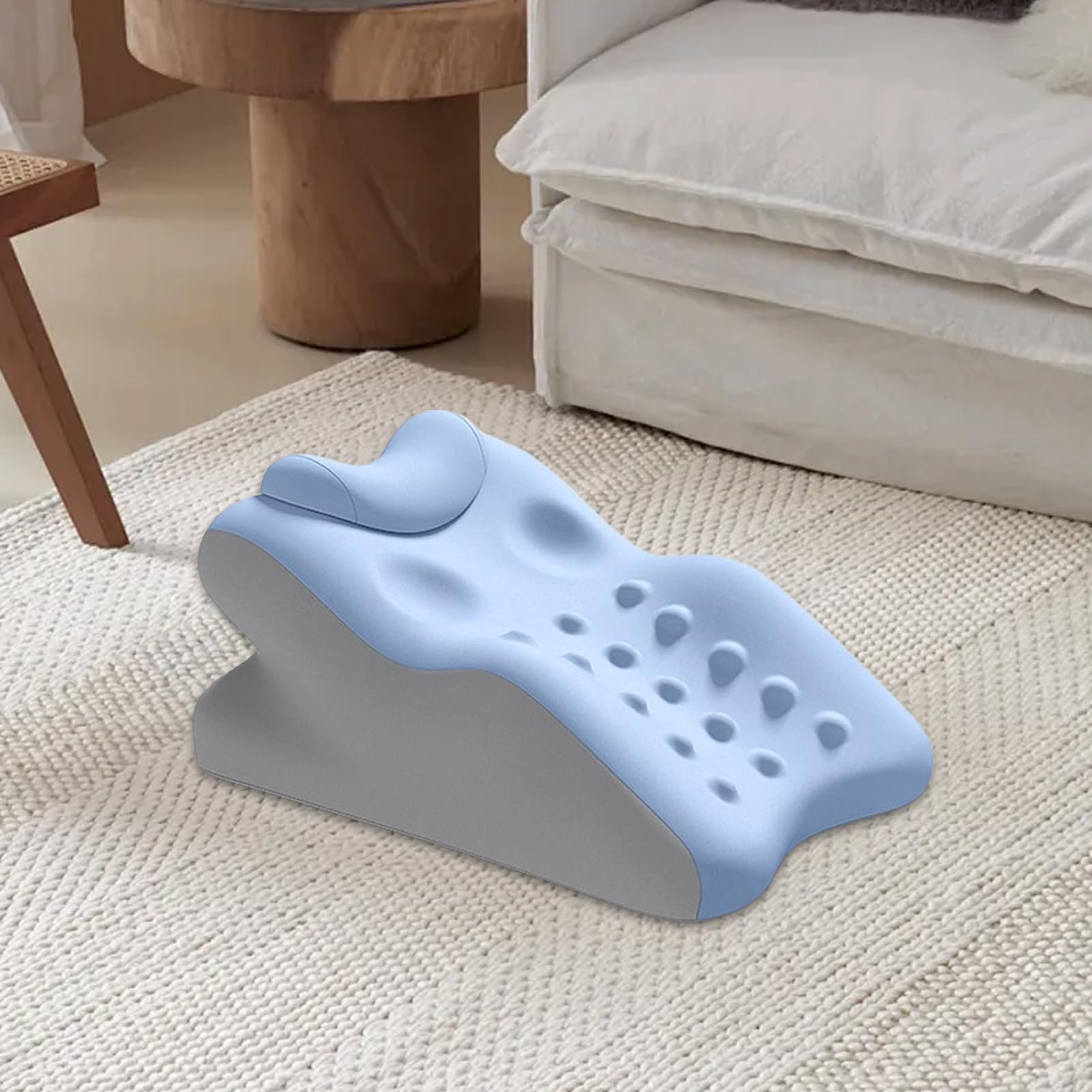 Almohada Cuña para Cama y Espalda Espuma Viscoelástica Lavable Ayuda Sueño