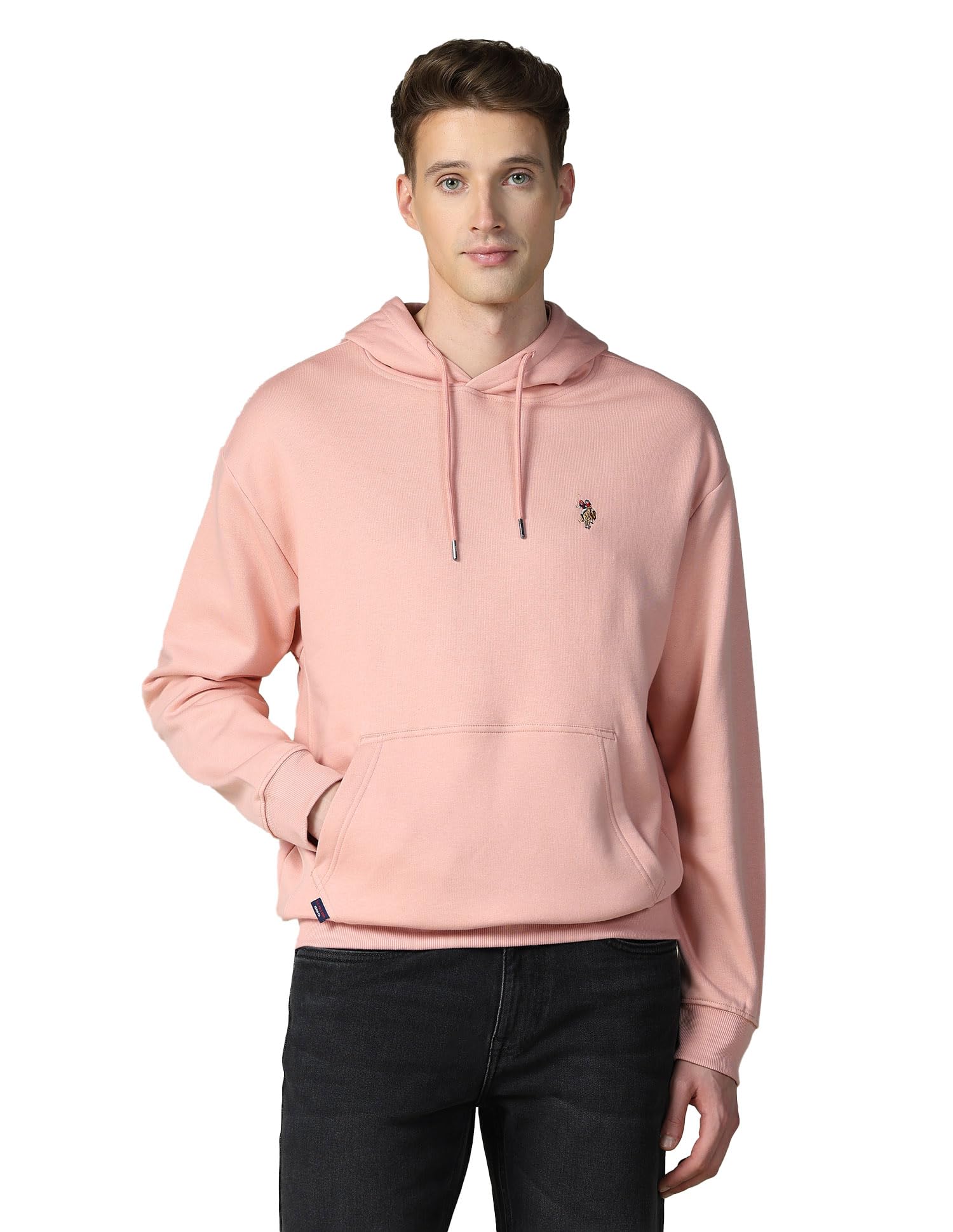U.S. Polo Assn. Men's Solid Relaxed fit Sweatshirt in neutral