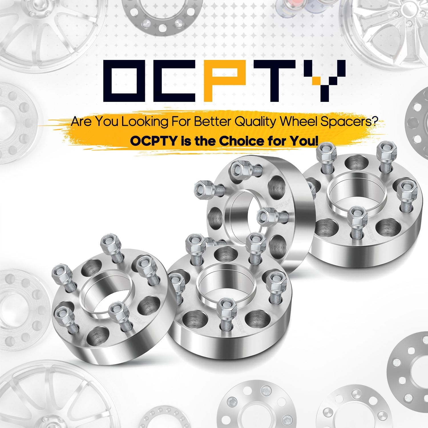 OCPTY 5x4.75 to 5x4.75 Wheel Spacers 1.5 inch Hubcentric with 12x1.5 lug nut Replacement fit for Chevy for Impala S10 Blazer for Buick for Pontiac Phoenix 4Pcs