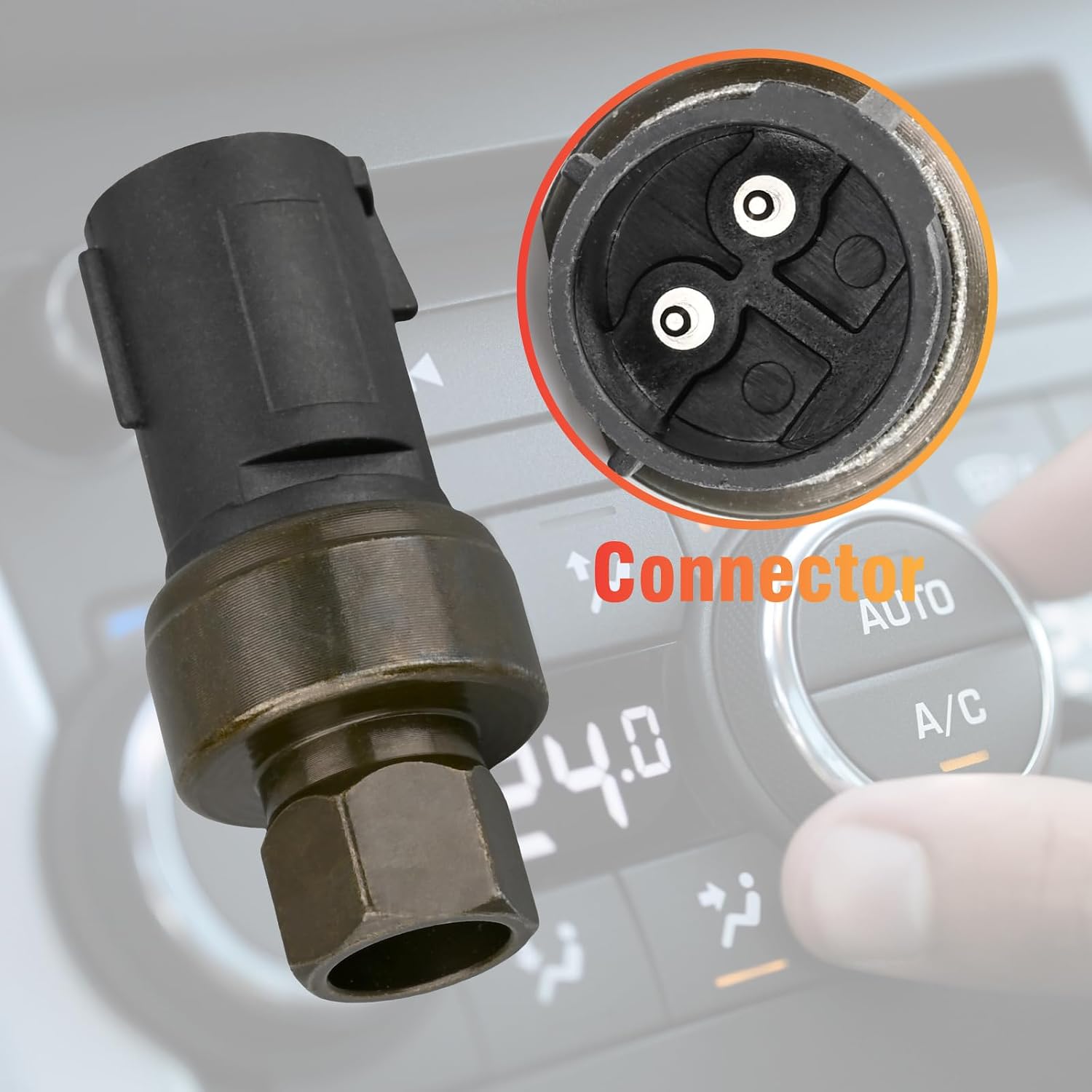 6L3Z-19D594-A Air Conditioning Pressure Switch Compatible with Bronco Crown Victoria E-150 Excursion Expedition Explorer F-150