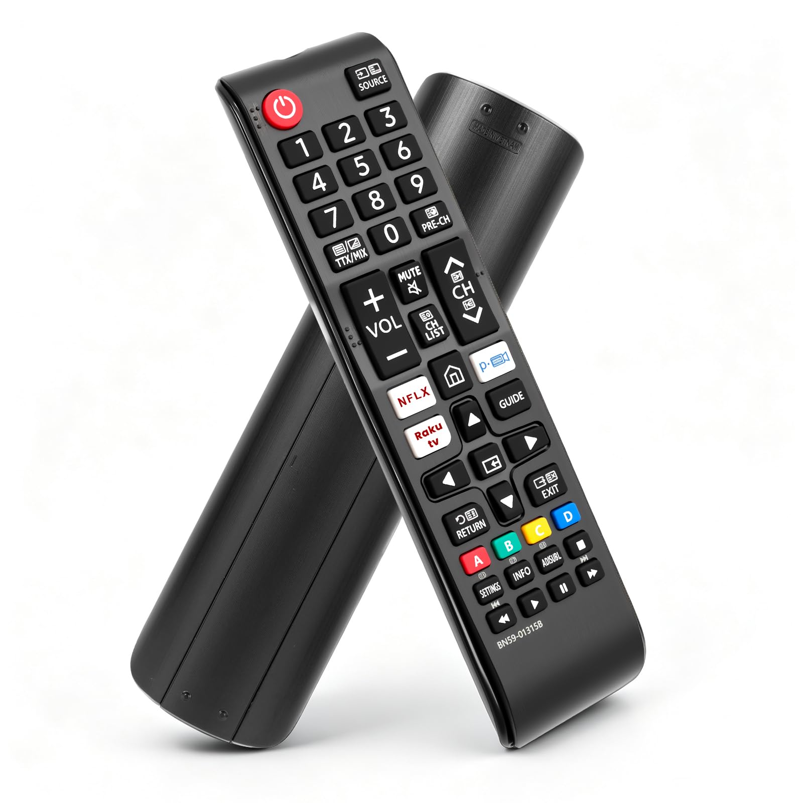 BN59-01315B Telecomando TV per Sam-sung, telecomando di ricambio per Smart TV Sam-sung LED QLED UHD 4K HDR con pulsanti Net-flix, Prime Video e Ra-kuten TV