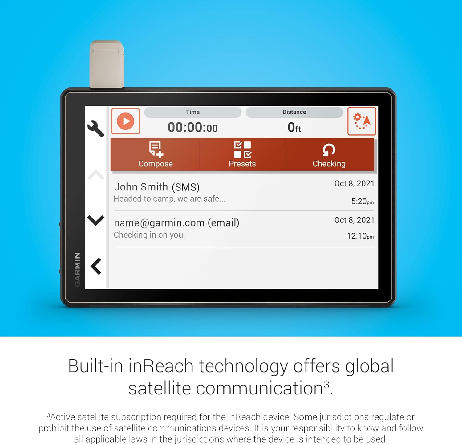 Garmin Tread XL Overland, All-Terrain Navigator, Rugged, Built in Mapping, iOverlander, Ultrabright Display, Large (Renewed)