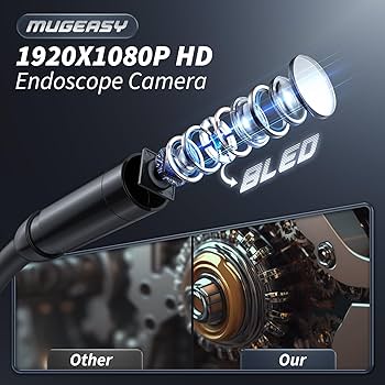 Endoscope Camera with Light, Inspection Borescope Camera