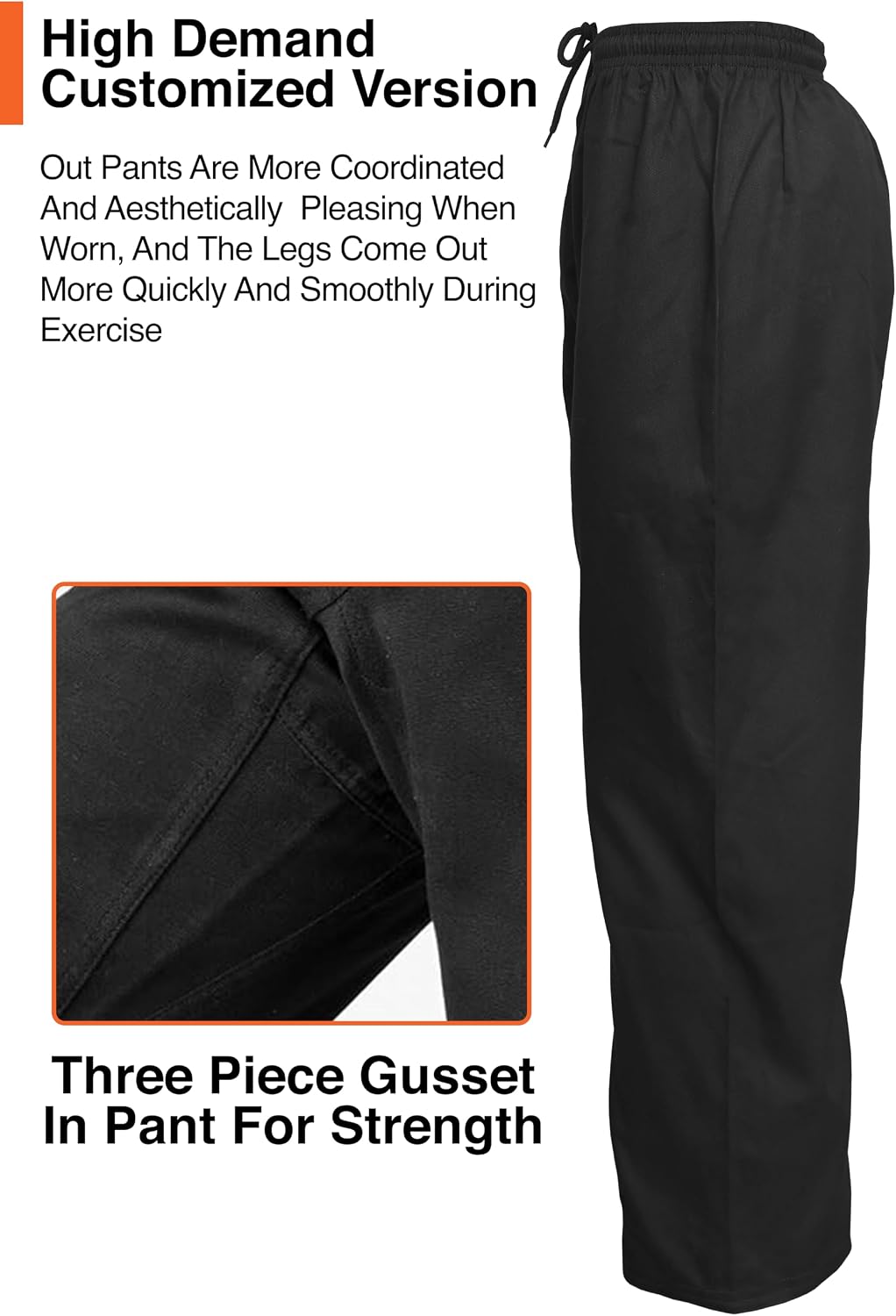 Karate Gi Pants for Adult Martial Arts Pants Student Cotton 8oz GI Aikido Kids Pant Kung Fu Adults Kimono Trousers