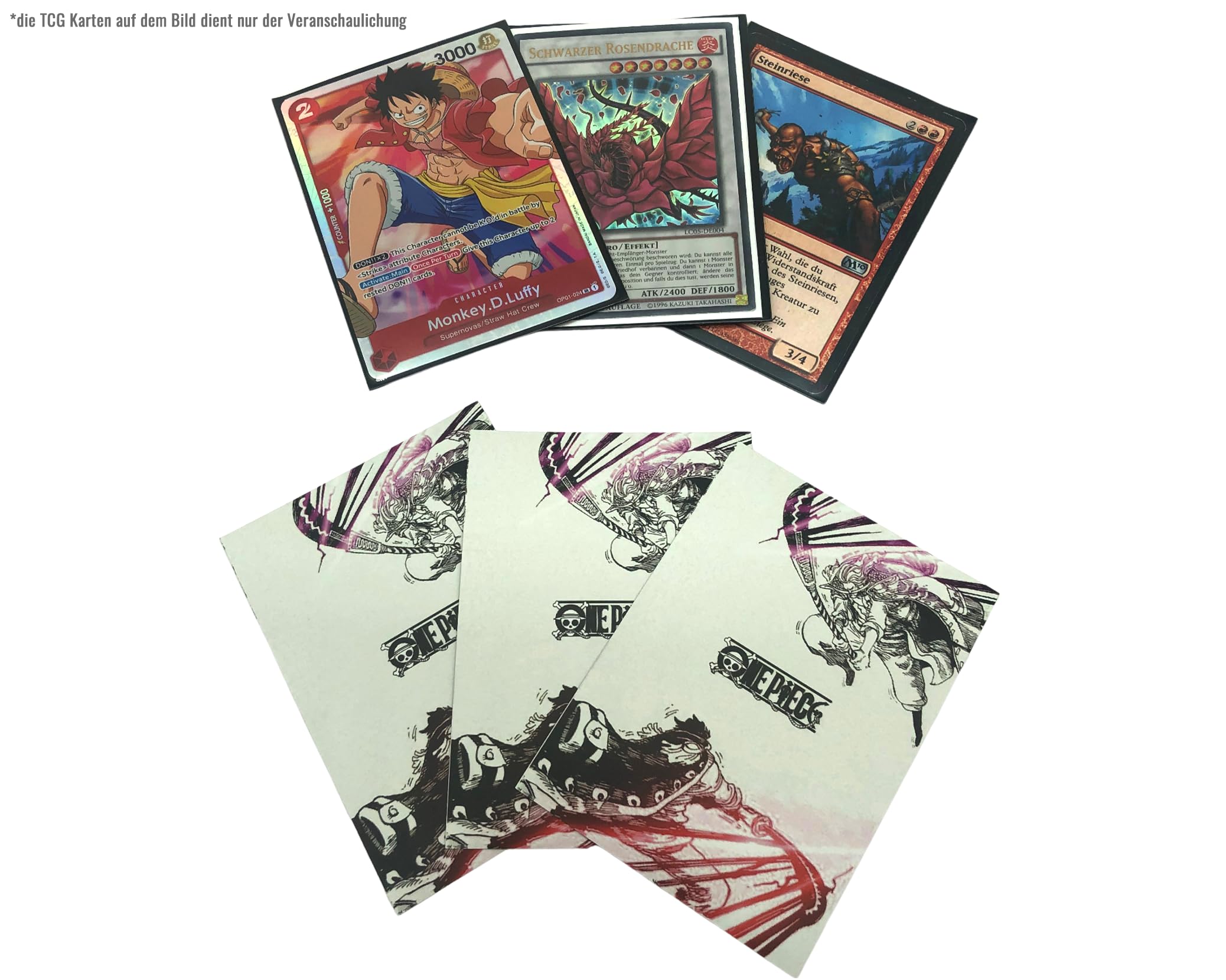 buggy card sleeves Cross Guild (TCG Sleeves) or cute chibi inspired layouts Bandai One Piece TCG Protect