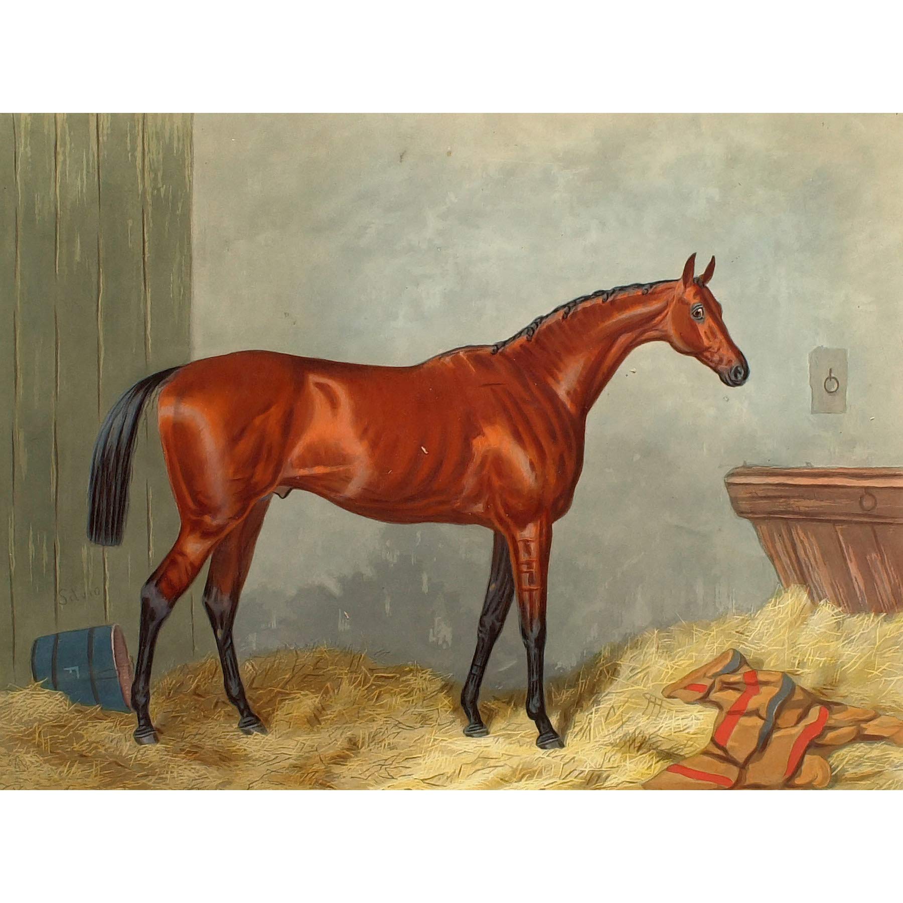 Edward Gilbert Hester Silvio 1877 Extra Large XL Wall Art Poster Print