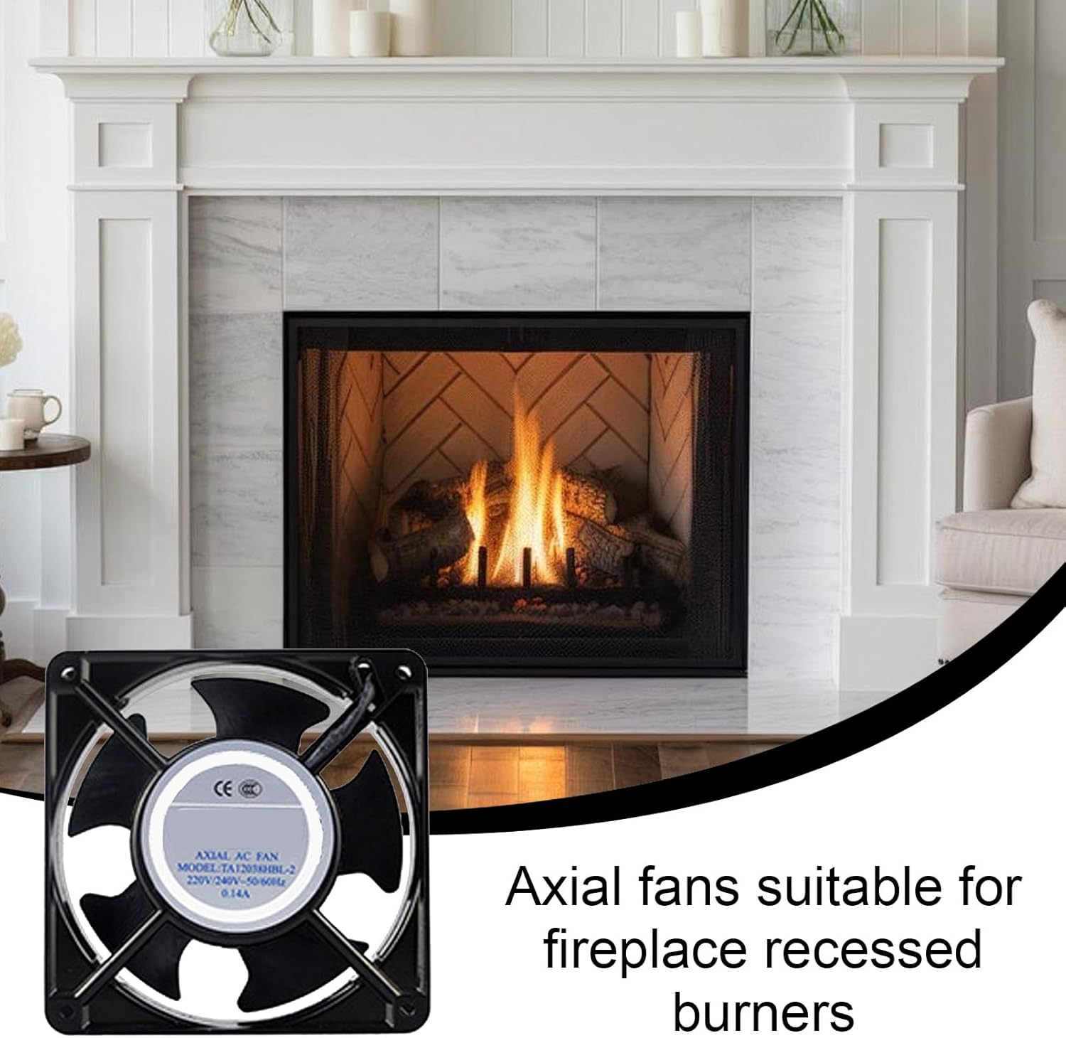 Wood Stove Fan - Portable High Efficiency Heater Blower - Heat Powered Stove Fan Fireplace Blower - for Home Garage Living Room Tent Camping Pellet Cast Iron