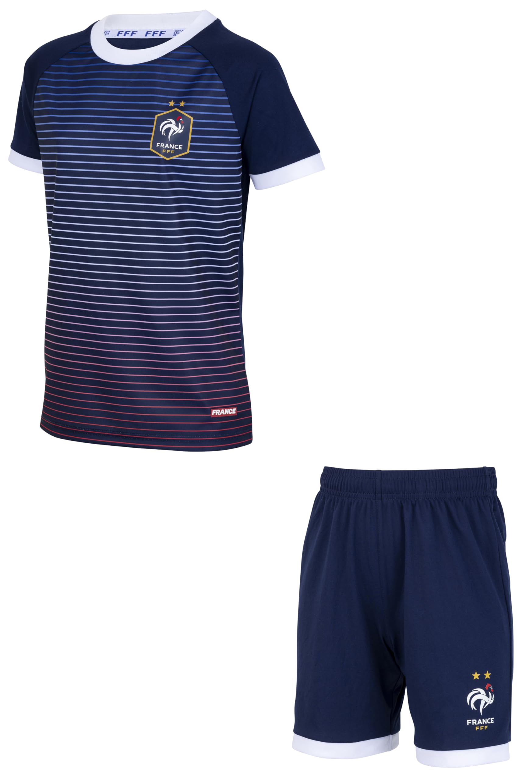 FFF Ensemble Maillot Short Collection Officielle Equipe de France de Football