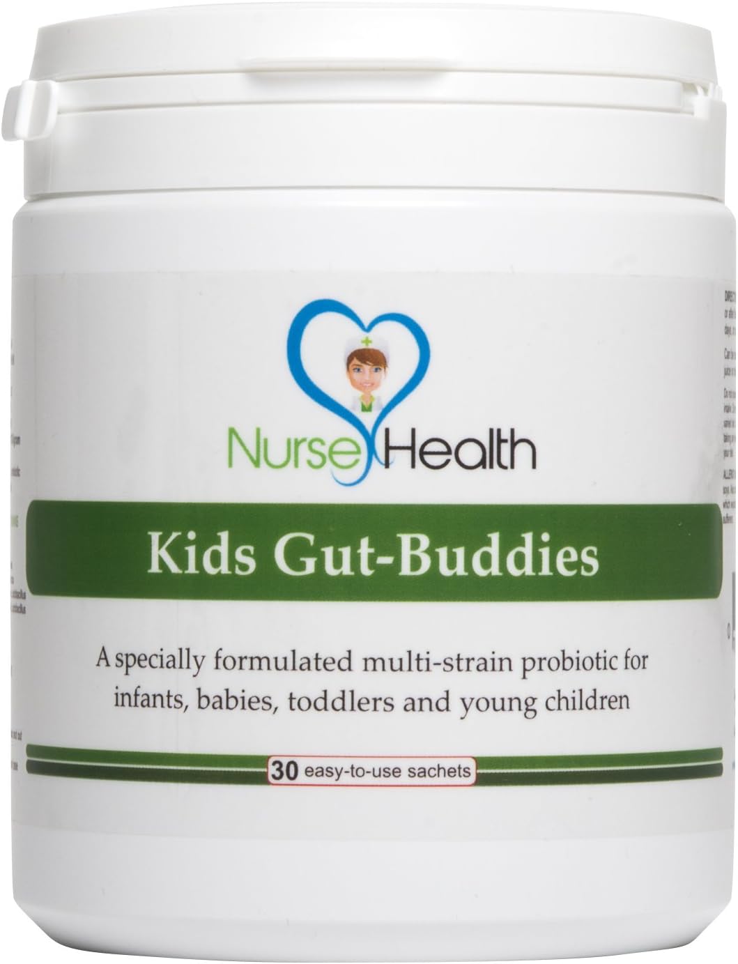 Kids Gut-buddies - Best Choice Kids Digestive Supplement, 1 Billion Organisms Per Sachet. Powder Format. Easy Dissolved, Suitable for Babies and Children. Aids Digestion – Wind, Colic, Antibiotic Associated Diarrhea (AAD) and Other Benefits. Money Back Guarantee and Free Health E-book.