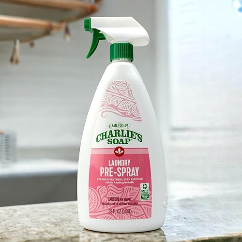 Miniatura 7 de Charlie's Soap Removedor de manchas pre-spray de lavandería (32 onzas líquidas), pretratamiento natural y removedor de manchas (paquete de 1)