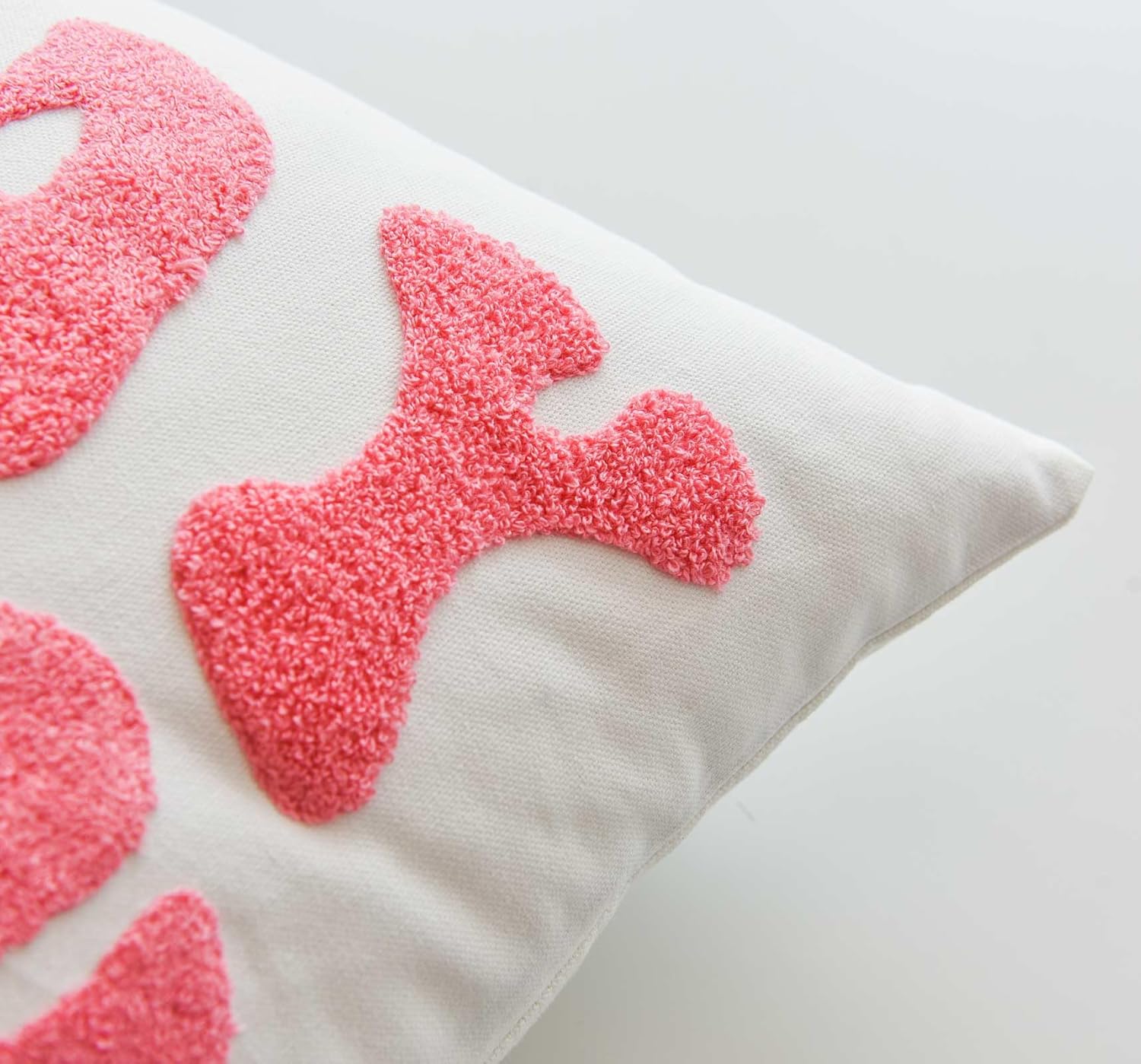 Embroidered Stay Cozy Decorative Pink Throw Pillow Cover, Stay Cozy 18 Inches x 18 Inches Cover Only - Image 7