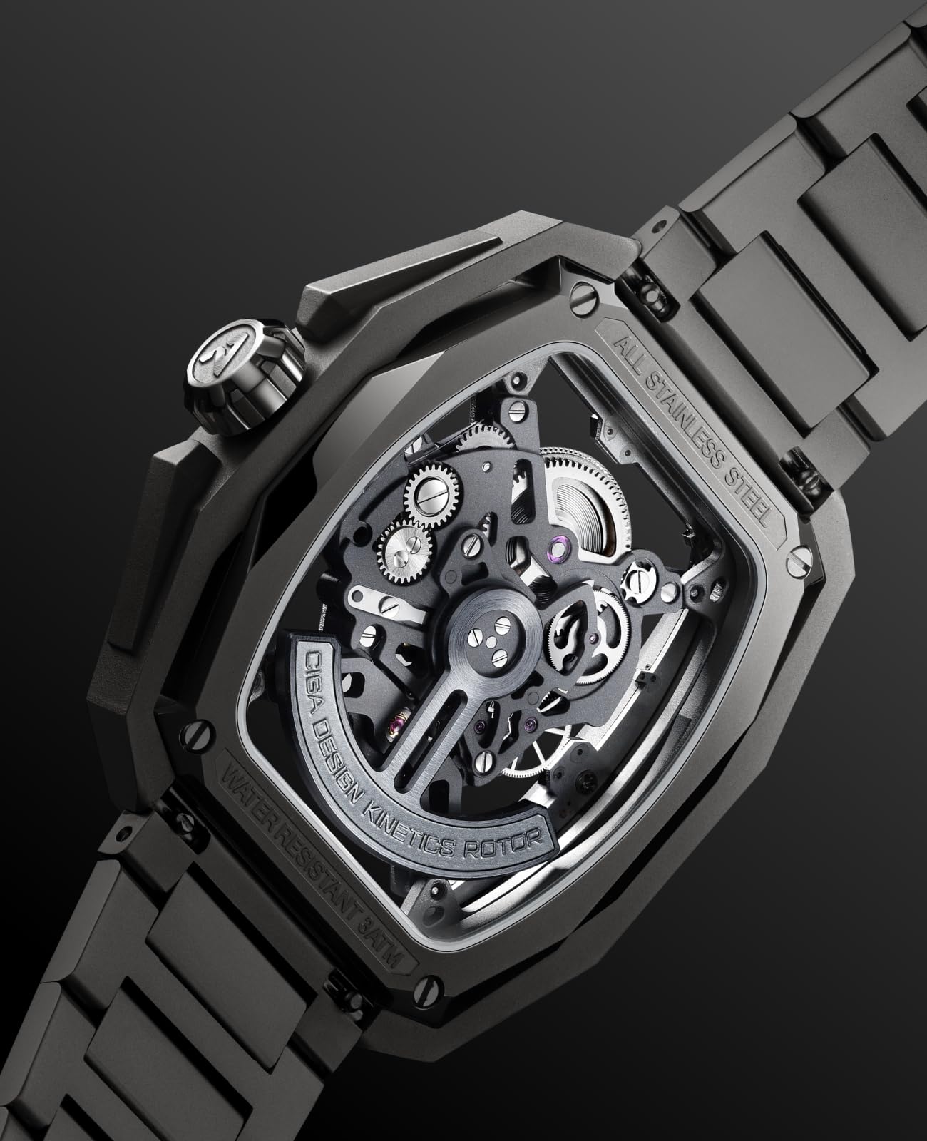 CIGA Design Hunter Orologio Meccanico Automatico Uomo | Scheletratura Fronte-Retro