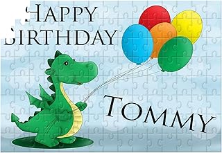 Dinosaur Jigsaw Puzzle, Birthday Jigsaw Puzzle Gift, Dinosaur Birthday Decor, Dinosaur Gifts For Boy, Dinosaur Party Ideas