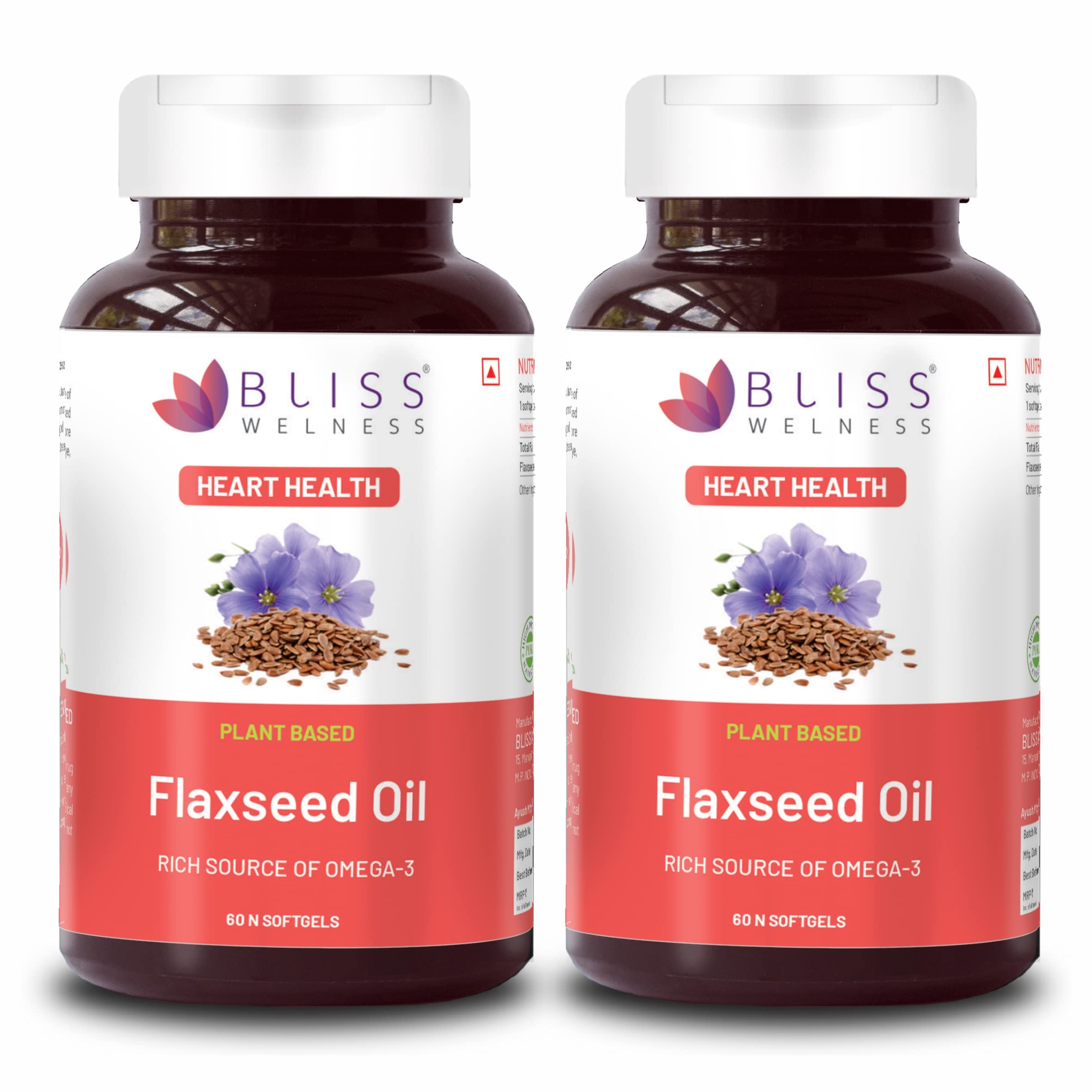 See full amazon price history chart for Bliss Welness Organic Flaxseed Oil 2000MG Omega 3 6 9 Cold Pressed Heart Brain Eye Skin Health Supplement - 60 Softgel Capsules (Pack Of 2) Bliss Welness Organic Flaxseed Oil 2000MG Omega 3 6 9 Cold Pressed Heart Brain Eye Skin Health Supplement - 60 Softgel Capsules (Pack Of 2) (B09YYQ1HCL) Amazon Price History, Amazon Price Tracker
