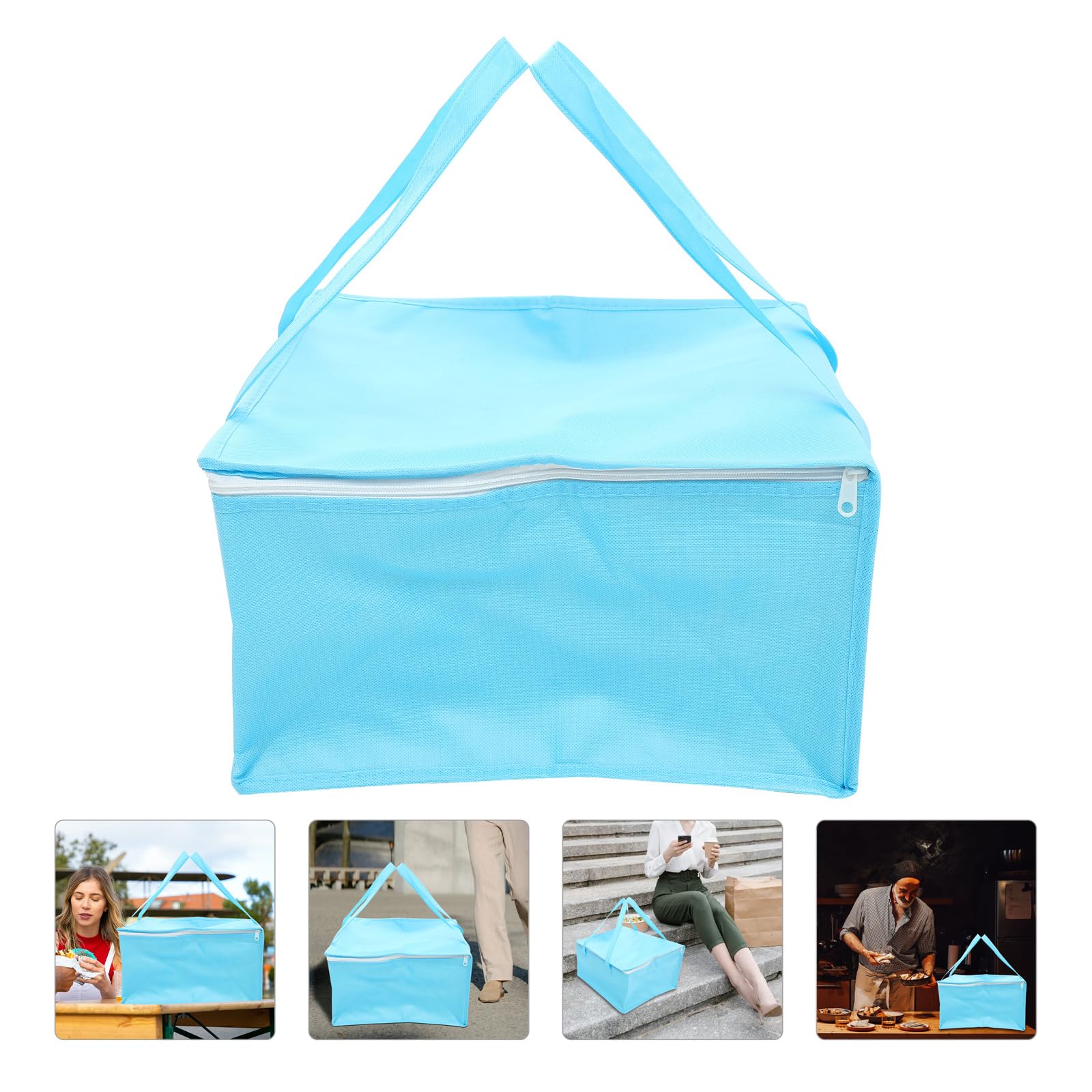 BESTonZON Bolsa isotérmica, bolsa isotérmica, cesta de refrigeración, para tartas, picnic, almuerzo, bolsa para tartas, ensaladas, carne, bebidas, picnic, barbacoa, fiesta en la playa