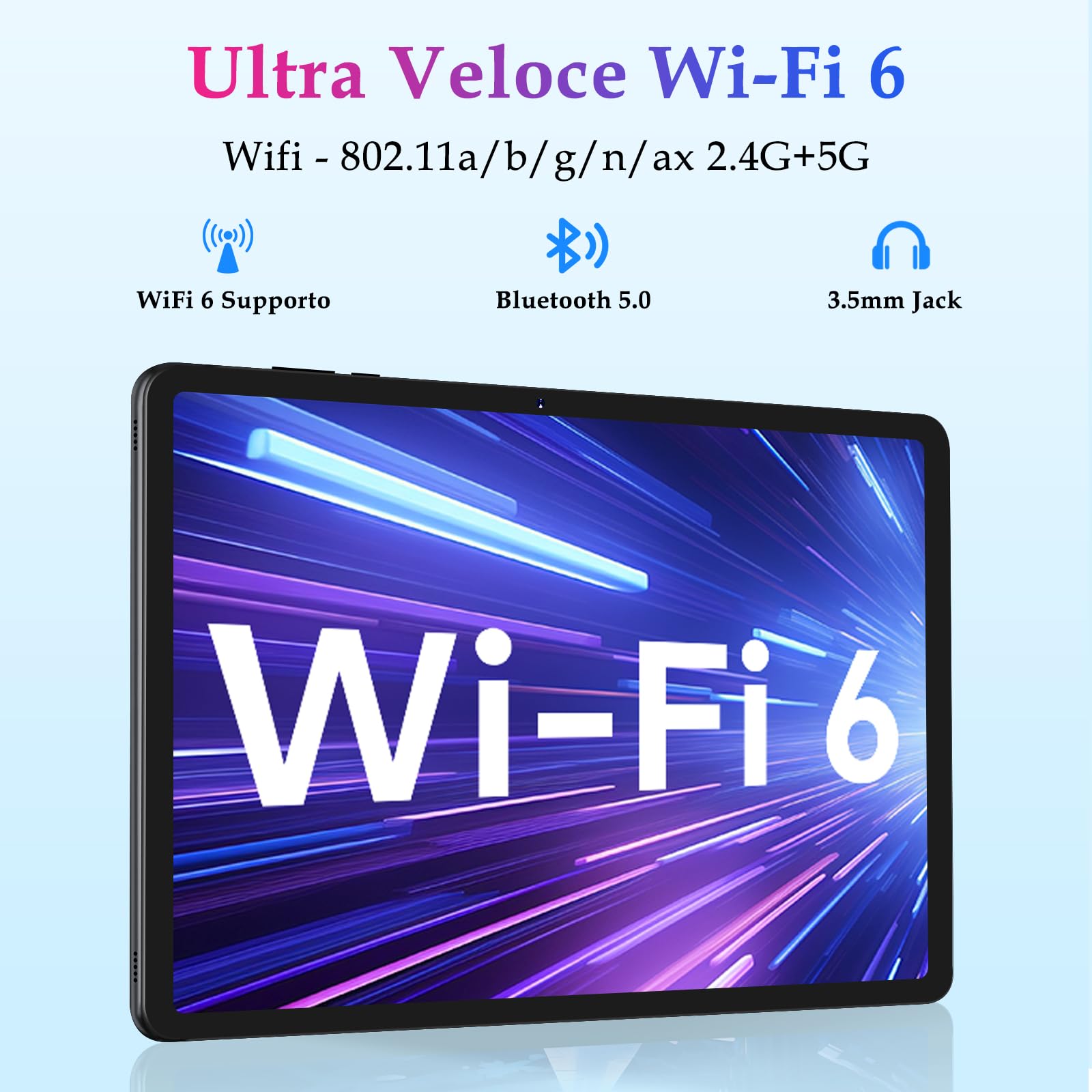 ZIOVO Tablet Bambini Android 14 Tablet 10 Pollici, 20GB RAM+128GB ROM(TF 1TB),WiFi 6 Tablets, Widevine L1/Octa-Core/BT 5.0/8+5 MP/6000mAh/Tablet per Bambini,Tablets con EVA Caso - Rosa