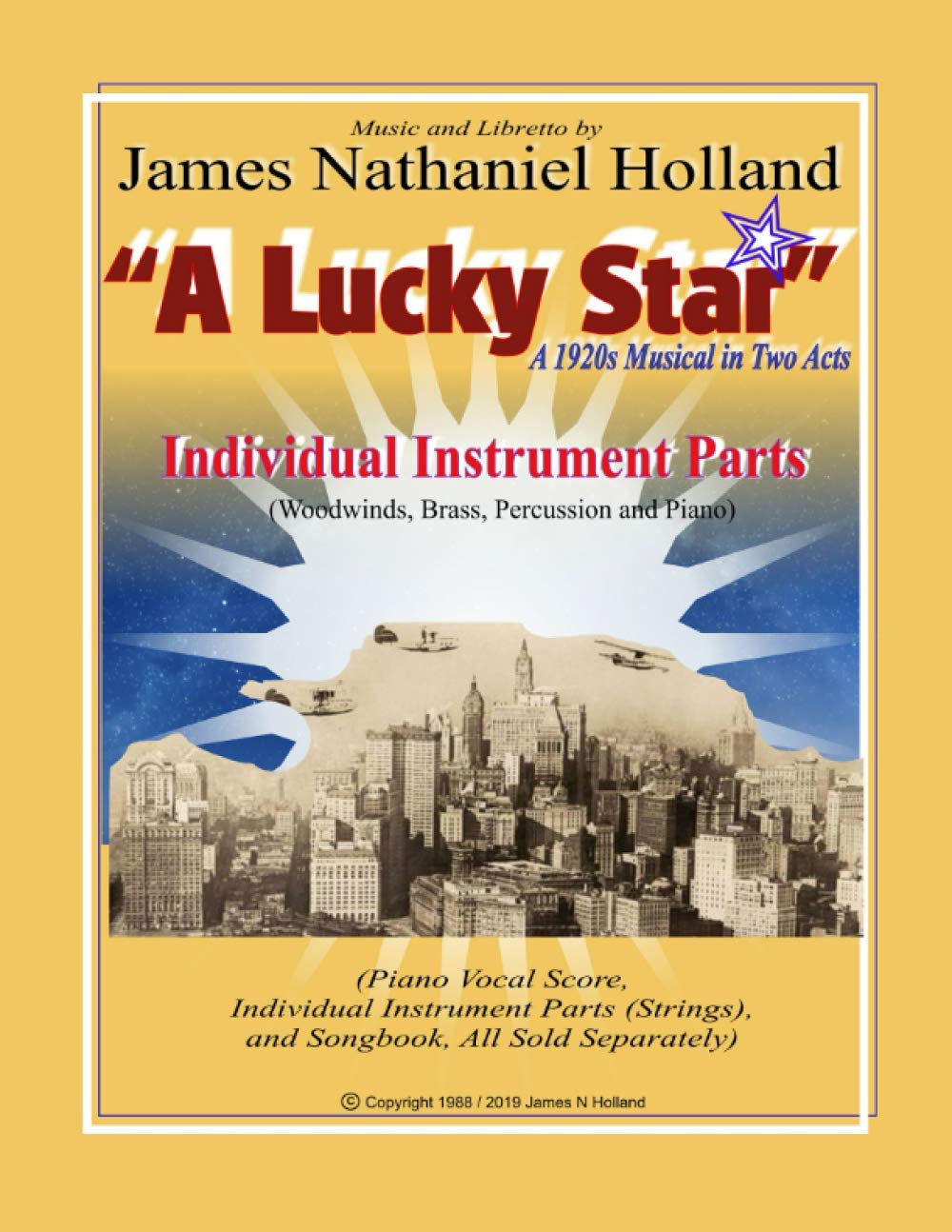 Matériel d'orchestre A Lucky Star édition de partitions pour piano et vents