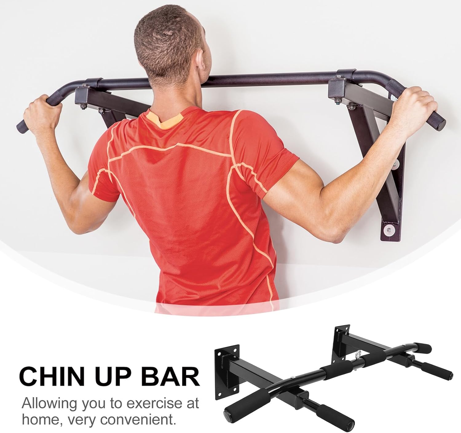 BESPORTBLE Home Pull-up Bar Chin up Bar Steel Adjustable Multi-functional Strength Training Equipment for Indoor Workout and Bodyweight Exercise