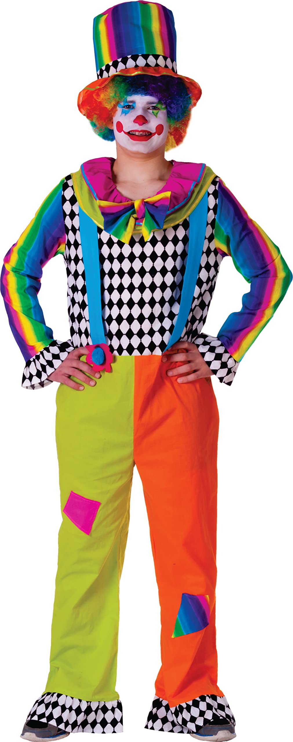 Dress Up America Adult Jolly Clown Costume for Men - Beautiful Dress Up Set for Role Play