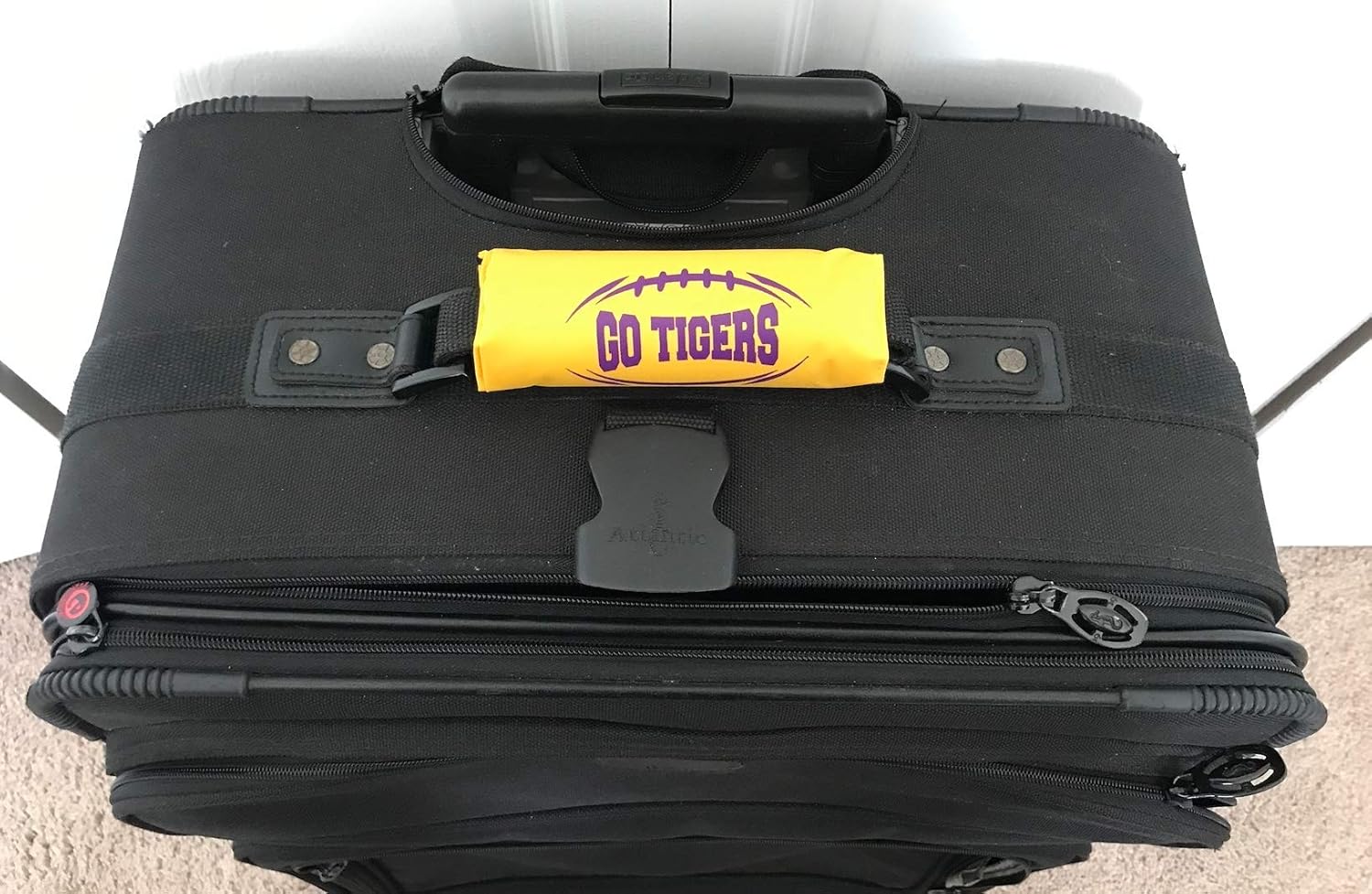 Luggage Spotter LSU Tigers Fun Football Slogan 'Go Tigers' Imprinted on Handle Wraps with Inside I.D. Pocket - 2PK : Clothing, Shoes & Jewelry