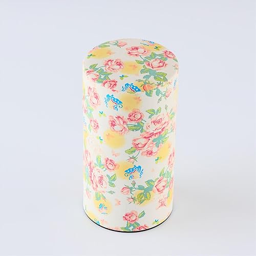 Miniatura 6 de Bote de papel japonés Mino Washi para té, patrón de gatos, marfil, recipiente hermético de almacenamiento de doble tapa