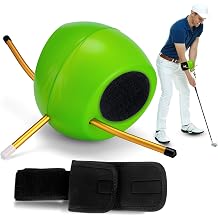 Golf Swing Trainer - The Connector Training Aid with Aviation Aluminum Smart Ball for Posture Correction & Arm Positioning, Professional Portable Design for All Skill Levels Light Green