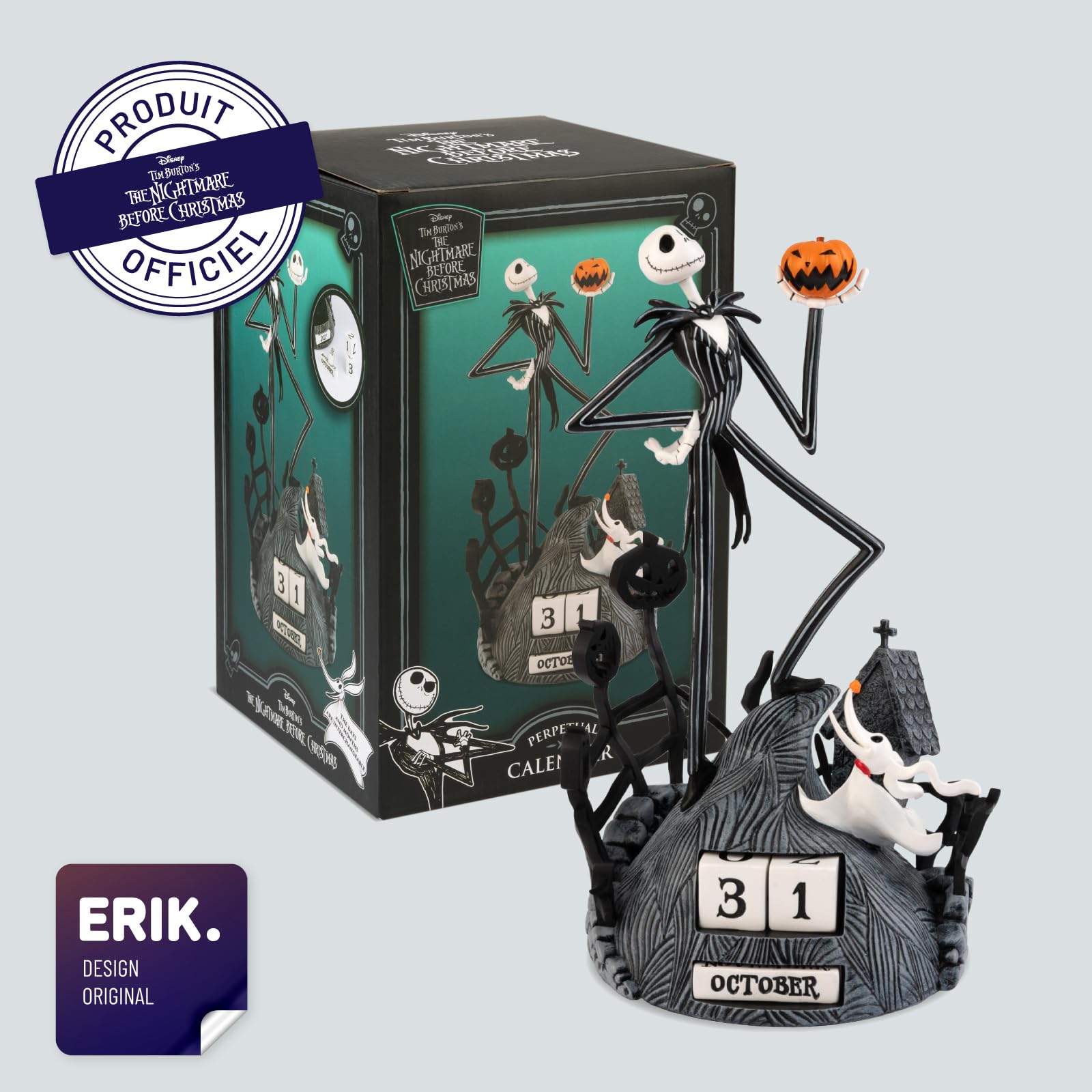 Grupo Erik - Calendrier Perpétuel Disney, L'Étrange Noël de Mr Jack | Figurine Calendrier, Calendrier 3D, pour Enfant, Cadeaux Geek