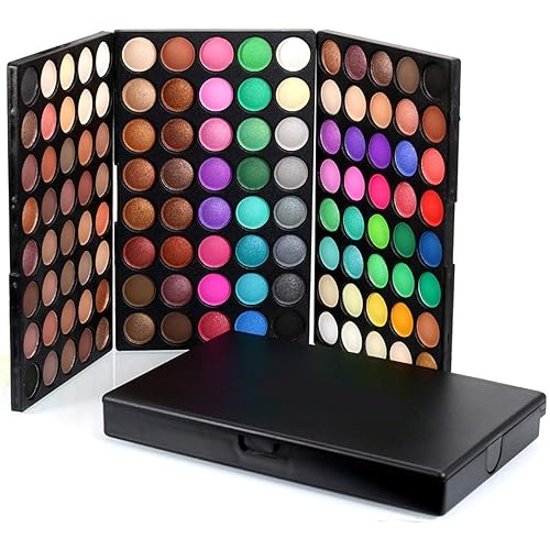 Miniatura 4 de Pure Vie - Paleta de sombra de ojos de 120 colores, juego de regalo de maquillaje, profesional de larga duración, impermeable, mate, altamente