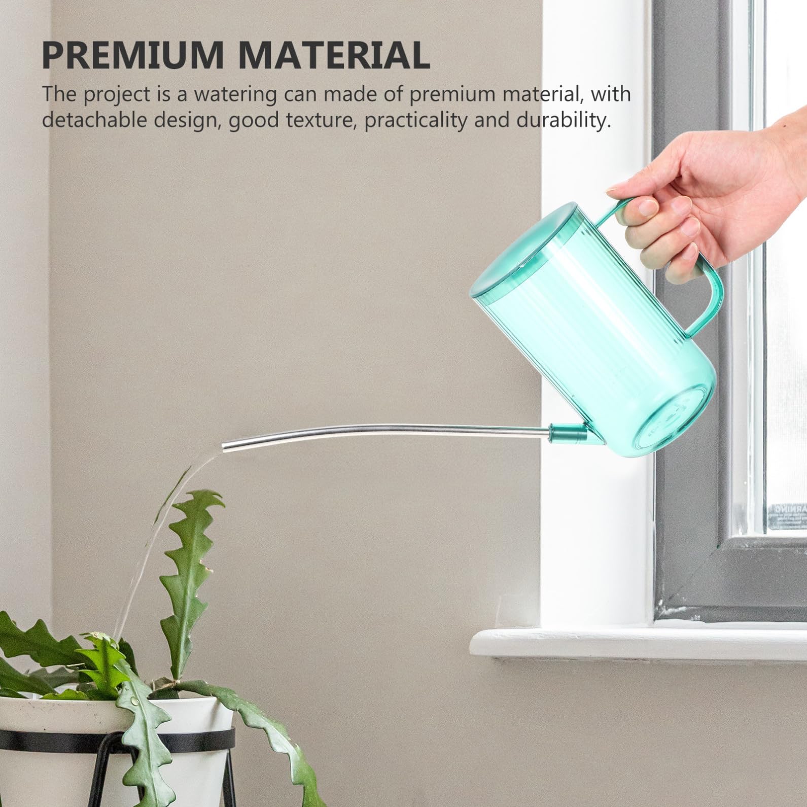 BESTonZON 2ensembles Arrosoir Acier à Bec pour Plantes Intérieur De Vaporisateurs Vert Gris Étoilé pour Irrigation des Et