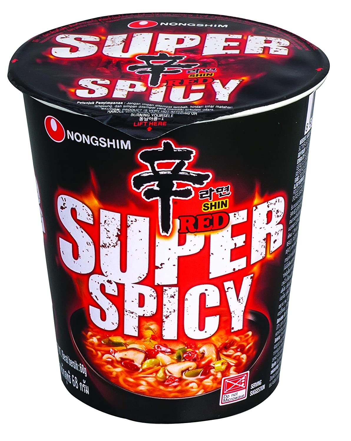 Shin Ramyun Red Super Spicy Cup Noodles, 68 gm