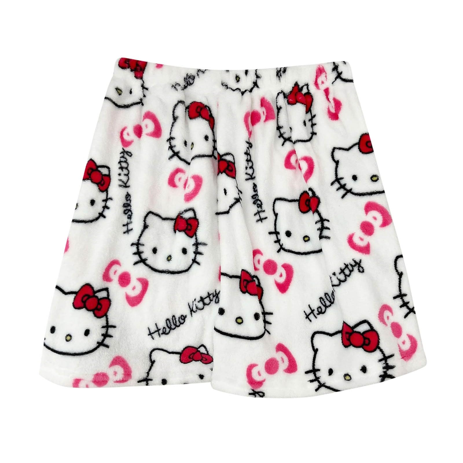 Pyjamahose Damen Lang, Pyjama Hose Damen Flanell Schlafanzughose Flauschig Schlafanzug Hosen Y2K Anime Cartoon Kuschelhose Zuhause Schlaf Schlafhose Bequeme Schlafanzughosen für Teenager Mädchen