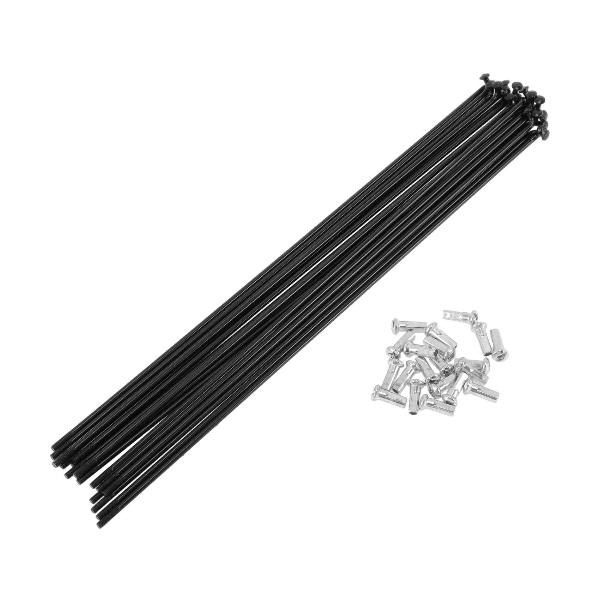 INFINAUTO 20 Set 12G Bicycle Spoke 257 mm Bike Wheel Spoke Carbon Steel Black