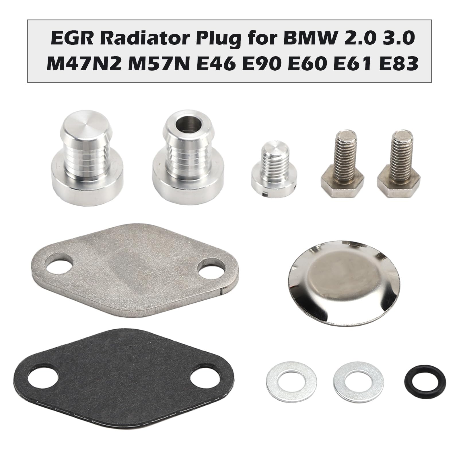 Topteng EGR Radiator Plug Adatto per BMW 2.0 3.0 M47N2 M57N E46 E90 E60 E61 E83