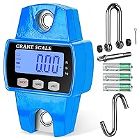 Vista 8 de RoMech Báscula digital para colgar de 1100 libras con funda de aluminio fundido, mini balanza de mano de 1,102.3 lbs con ganchos para caza en granja