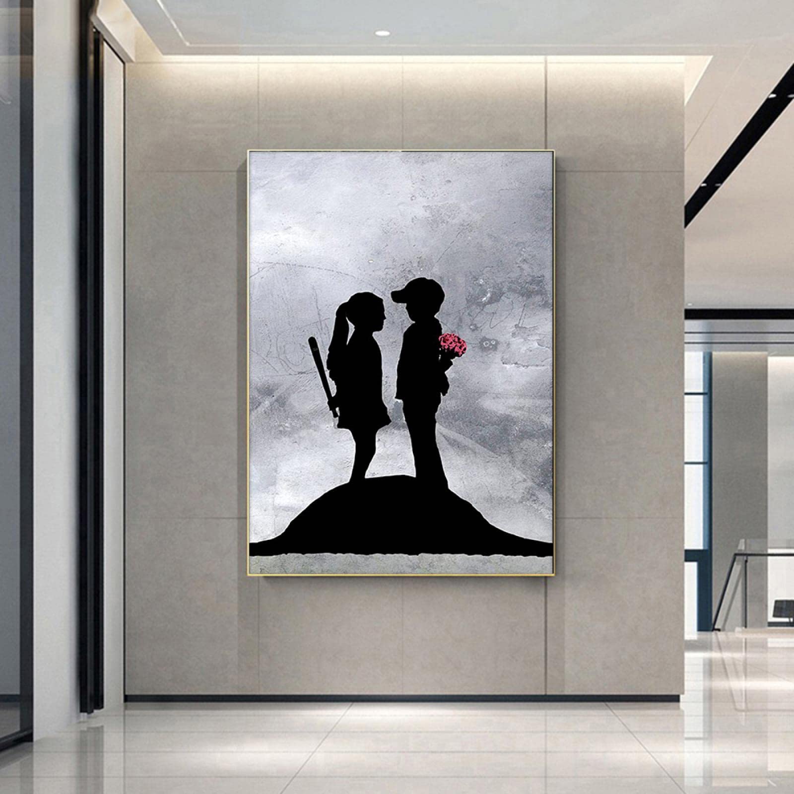 限定マット額装品/バンクシー/Girl With A Pierced Banksy in Bristol ③Girl with a Pierced Eardrum 邦題「イヤードラム