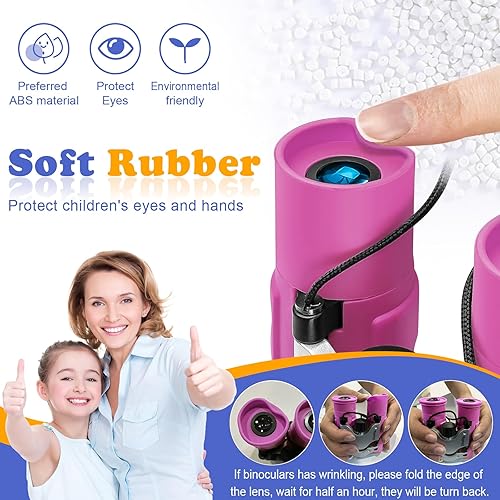 Vista 69 de Binoculares para niños. Los mejores regalos para los niños de 3 a 12 años. Binoculares de juguete para Niños Niñas, Óptica de 8x21 real de alta